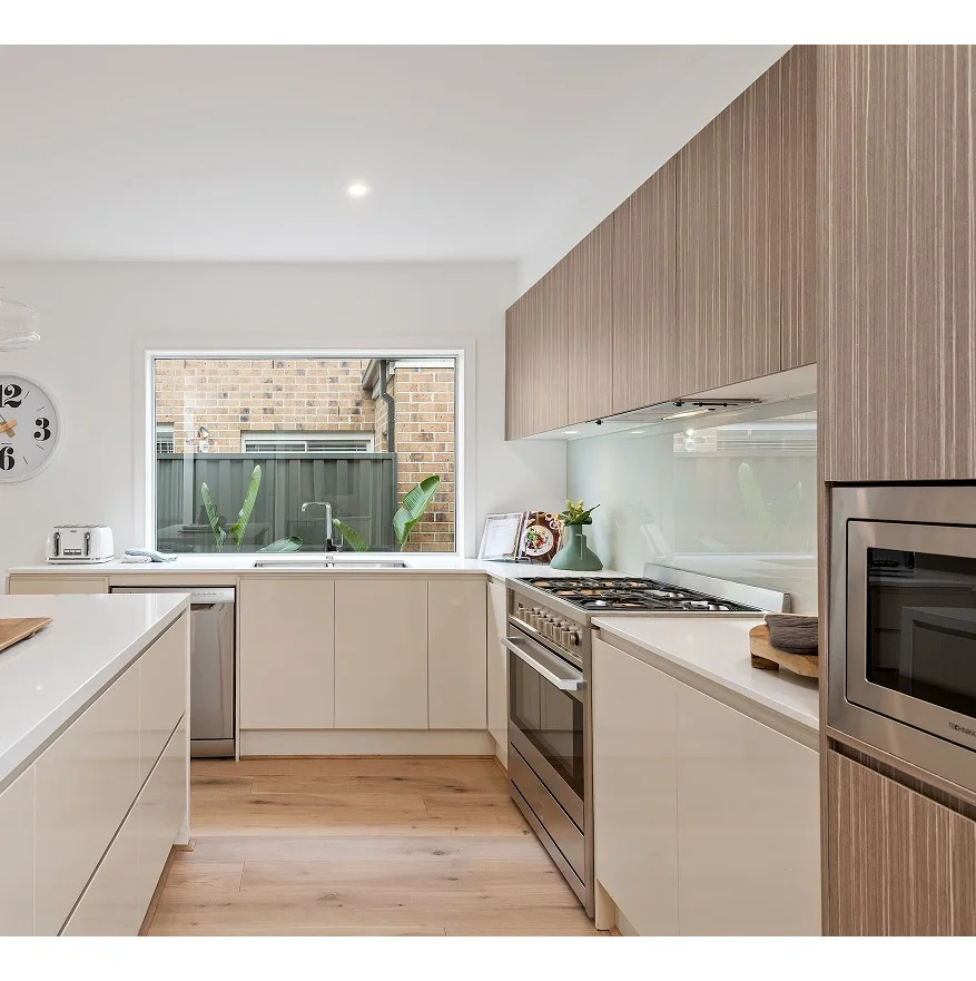 Modern modular design melamine kitchen cabinet wood kitchen furniture design