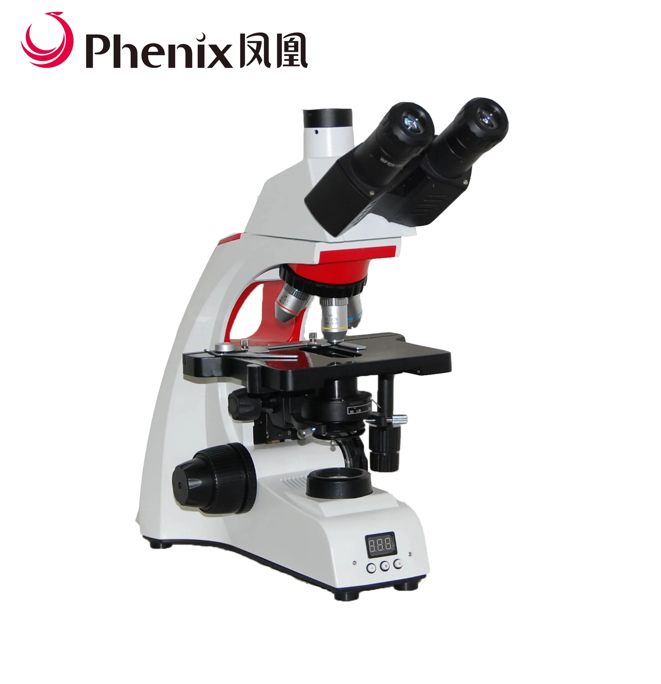 Phenix BMC303-W 40X-1600X нагревательный тринокулярный биологический микроскоп для разведения спермы и животных