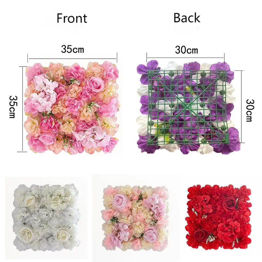 Free Sample Artificial Flower Wall Wedding Christmas Graduation Halloween New Year Easter Background Decoration Cloth Home