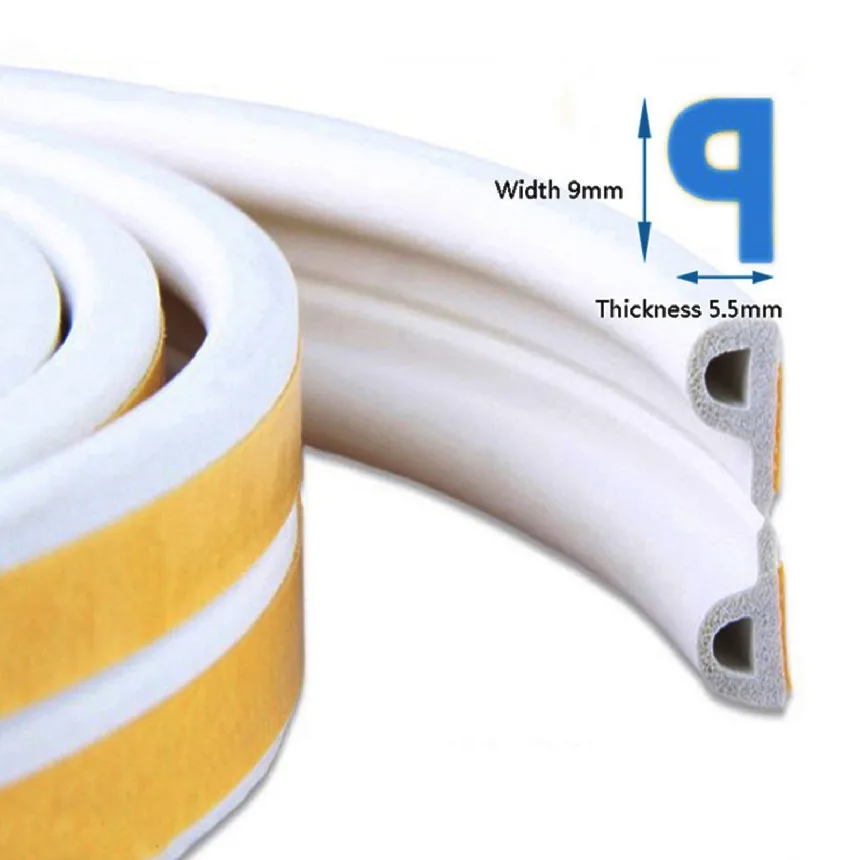 door window frame gap seal strip sponge draft excluder