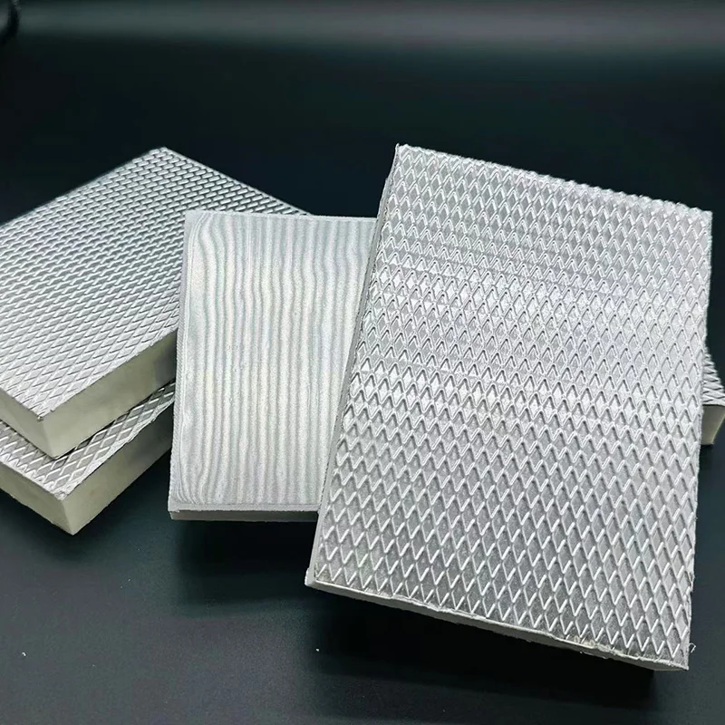 HONGJI  PIR PU Panel Fireproof and Water-Proof AC Duct Insulation Polyurethane Board