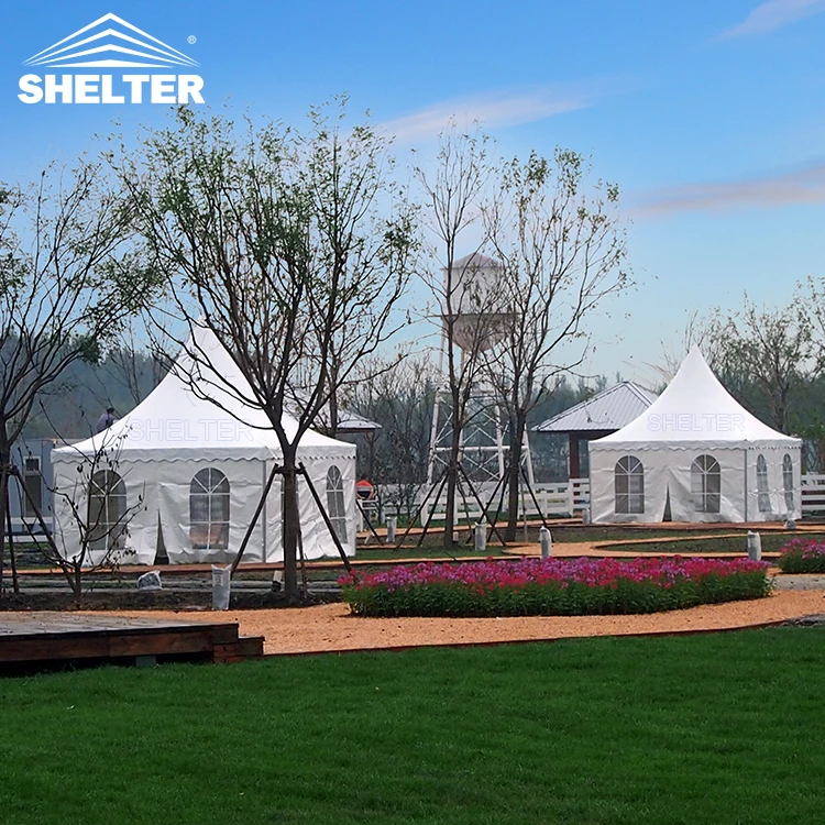 Outdoor Wedding Party Canopy Pagoda Tent Clear Windows 5x5m Tents for Events