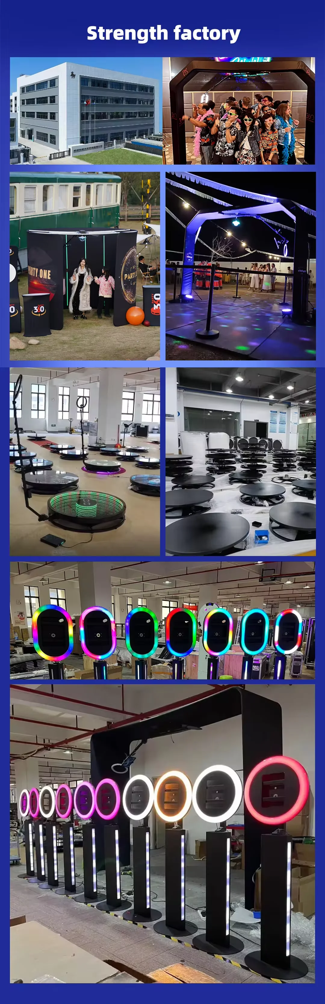 Video Camera Portable Curve Overhead Selfie Photo Booth 360 RGB 360 Degree LED Lighting Curve Overhead 360 Photo Booth Booth