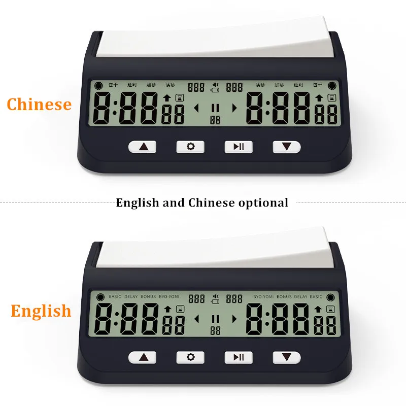 SE170029  Chinese English chess Go chess clock timer Multi-function chess clock