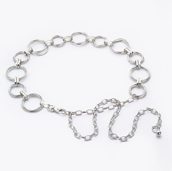 Модная поясная цепь металлический цепной ремень для женщин