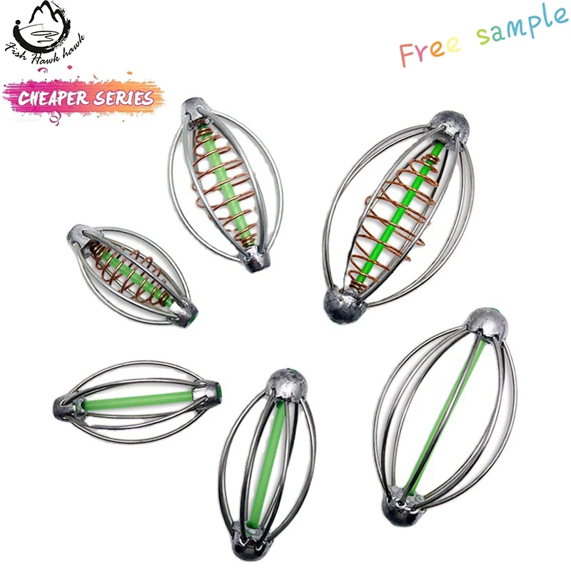 Wire Method Carp Fishing Feeder Swim Feeders Spring Lead Sinker