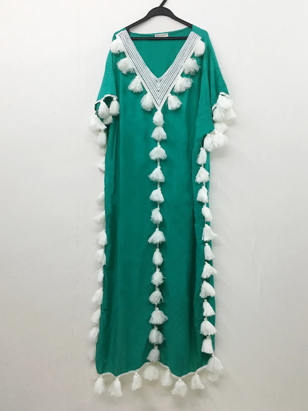 wholesale 2024 June hot sale Middle Eastern muslim plus-size robe V-neck evening dress abaya muslim dress