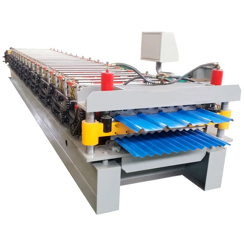 Corrugated roof sheet metal roof profiling machine ibr double metal roof panel forming machine