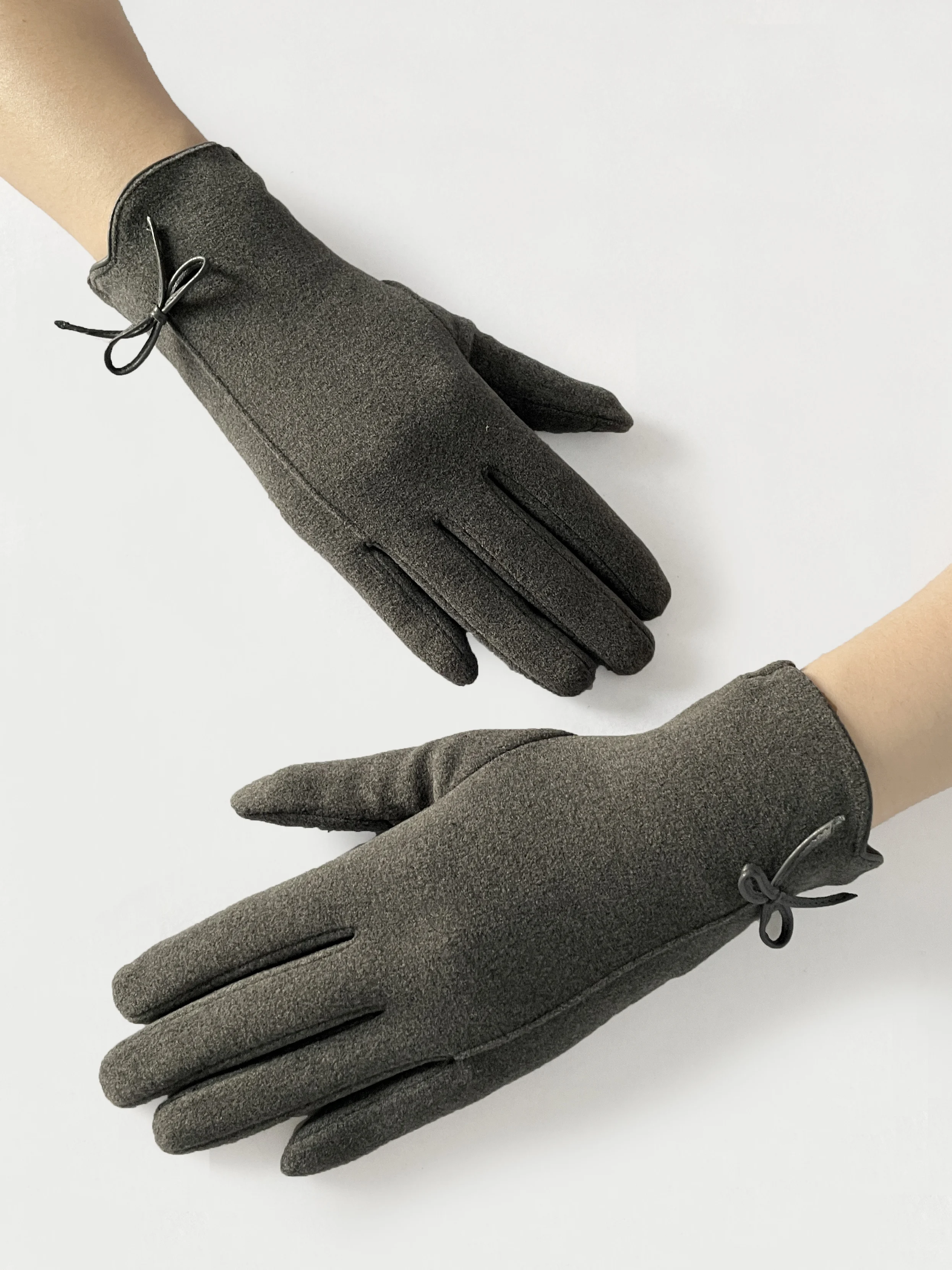 BSCI Manufacturer Custom Down Cloth Black Men Touch Screen Winter Thicken  Gloves