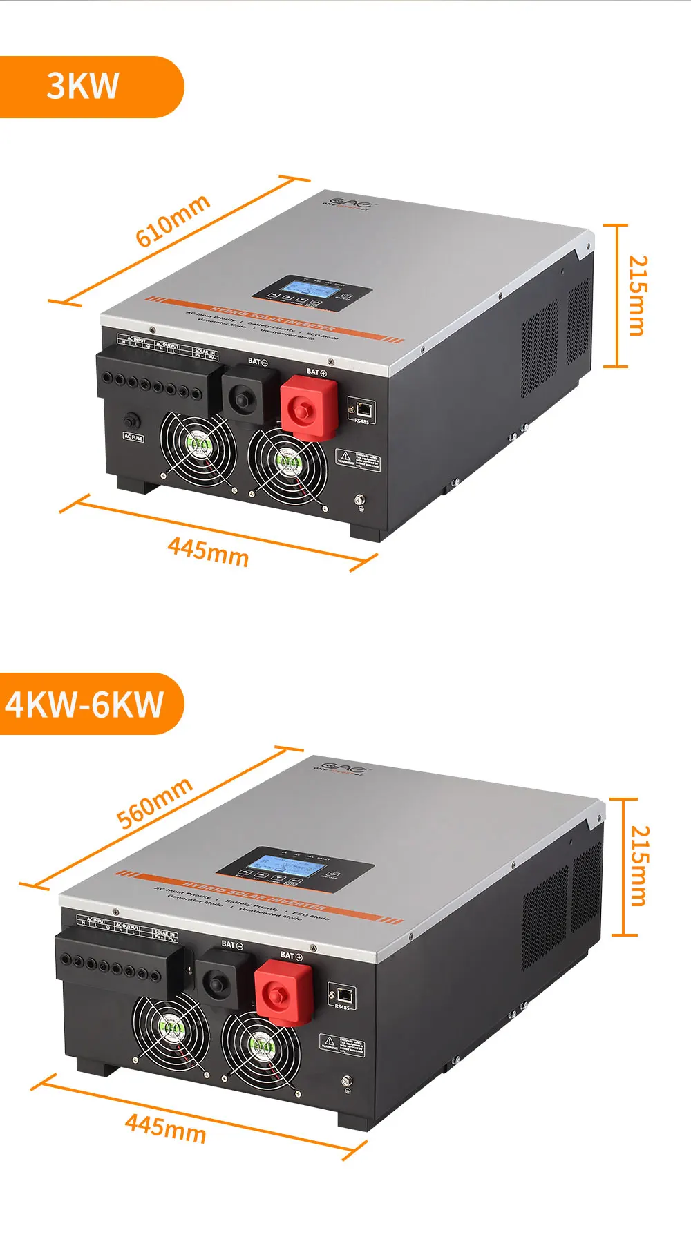 Ampinvt 3Kw 5Kw Low Frequency 3000W 5000W Off Grid Solar Power Inverter 24v 48v Hybrid Solar Inverter in stock
