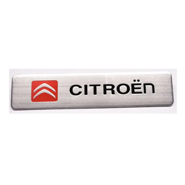 Factory Custom Car Labels 3m Automotive Adhesive Sticker Custom Car Sticker Aluminum Auto Stickers  Emblem Logo Badge