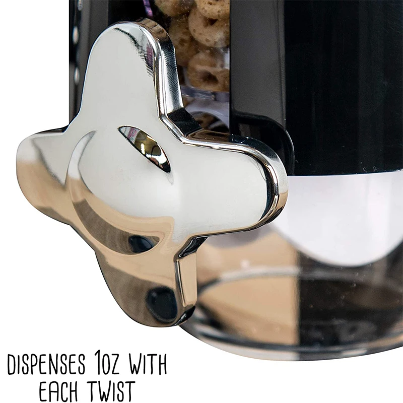 Dual Food Organizer Dry Food Dispenser Perfect As A Candy Nuts Granola Cereal Dispensers
