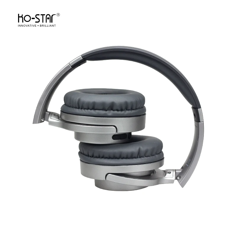 Bluetooth Over Ear Noise Cancelling Wireless Headphones, Stainless Steel, Type-C Charging