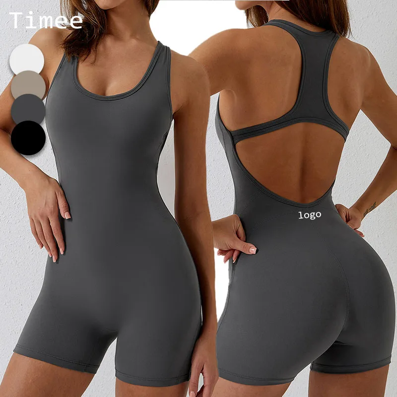 Tight-fitting breathable sports yoga jumpsuit Hip-lifting all-in-one fitness plus size yoga suit bodysuits