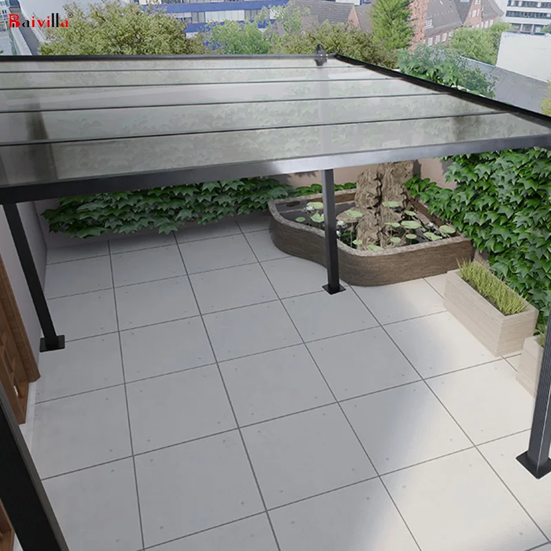 Prefab modern shed Sturdy aluminum profiles pergolas for outdoor garden