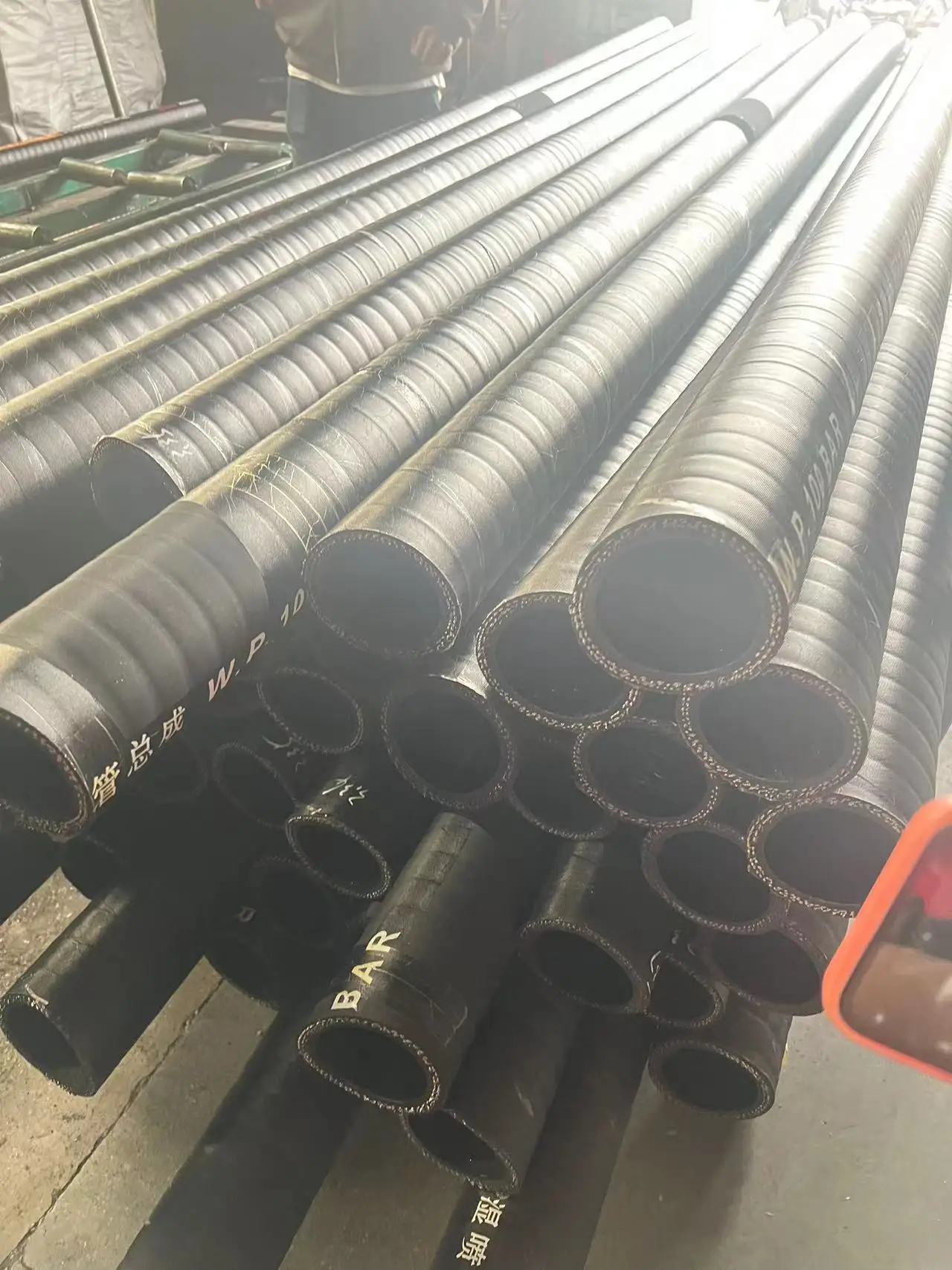 DN80 concrete pump rubber end hose