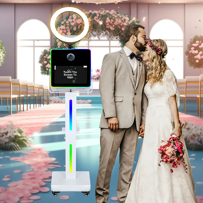 Factory Direct Sale Interactive 15.6 Inch Touch Screen Dslr Photo Booth Customized Digital Selfie Photo Booth