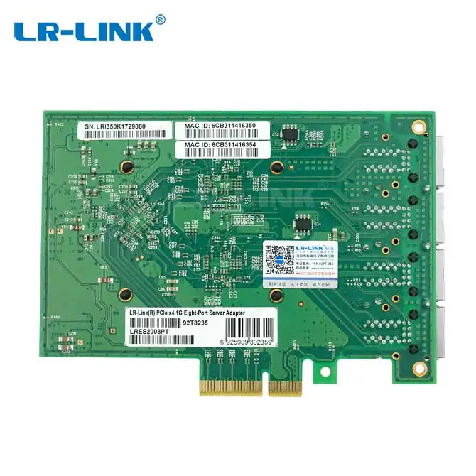 Pci express сервер Intel I350 чипсет 8 портов Gigabit ethernet rj45 сетевая