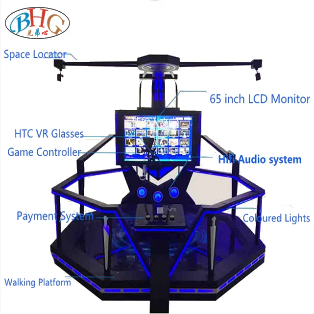 Hottest selling product Shooting Interactive VR walking space platform VR Space walker indoor amusement