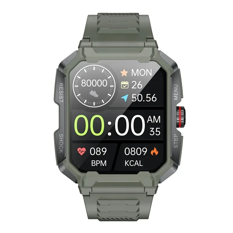 2023 Newest 1.85 inch HD Screen AK47 Smart Watches Outdoor Sports Men Smartwatch Blood Pressure Bt Call