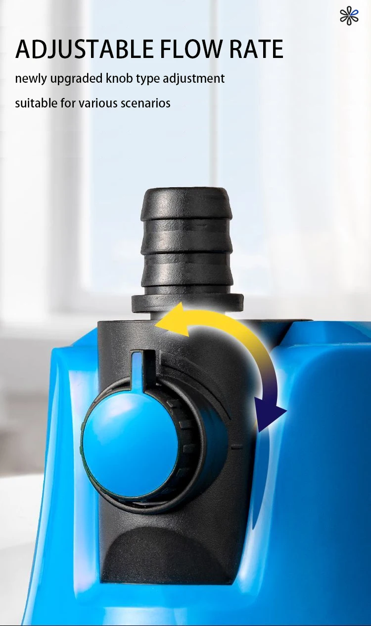 Aquatic fish tank bottom suction adjustable submersible pump for fish pond filtration 110V-220V pond circulating fountain pump