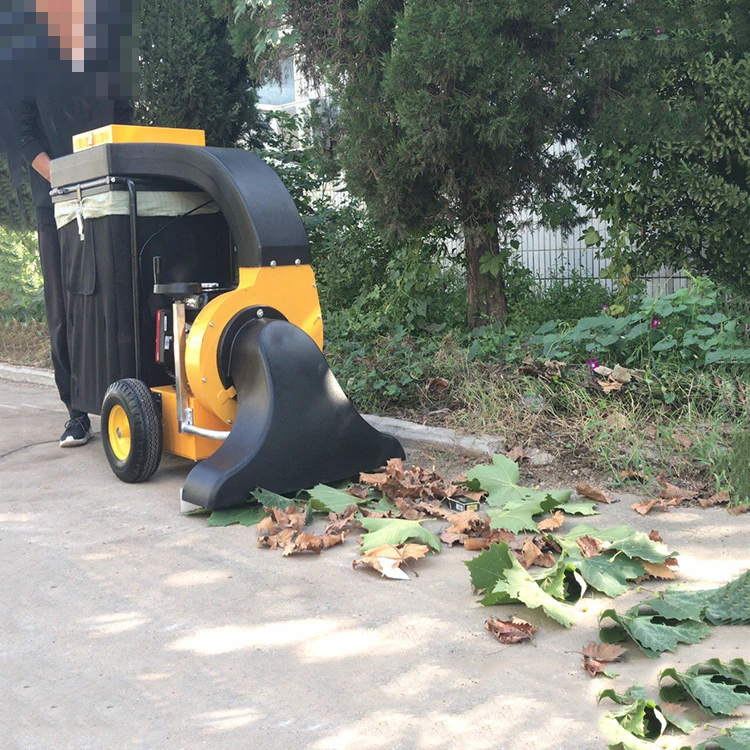 Self-propelled leaf vacuum suction machine leaf cleaning machine