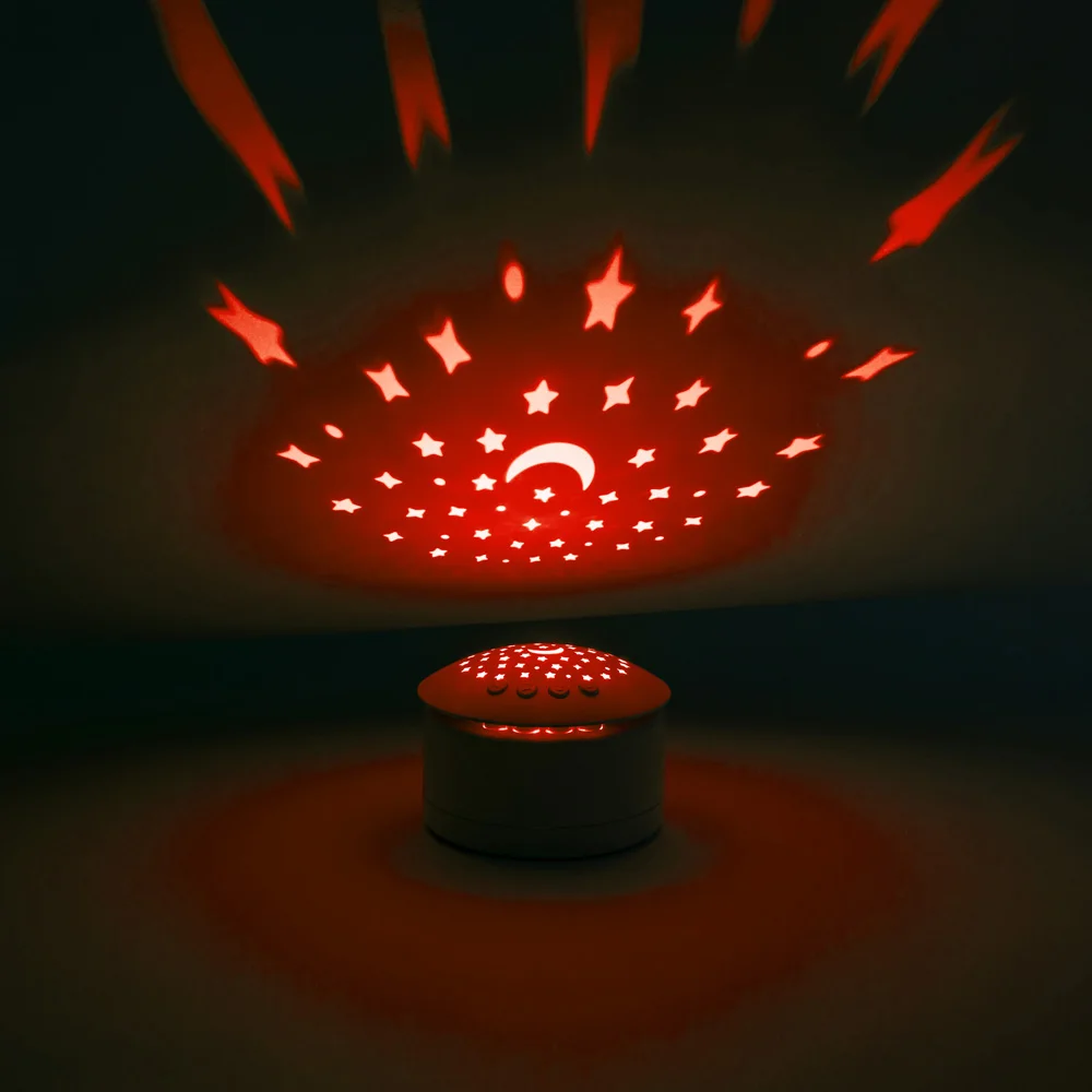 White Noise Machine Baby Colorful Starry Light Indoor LED Lighting Laser Star Projector Galaxy LED Night Light