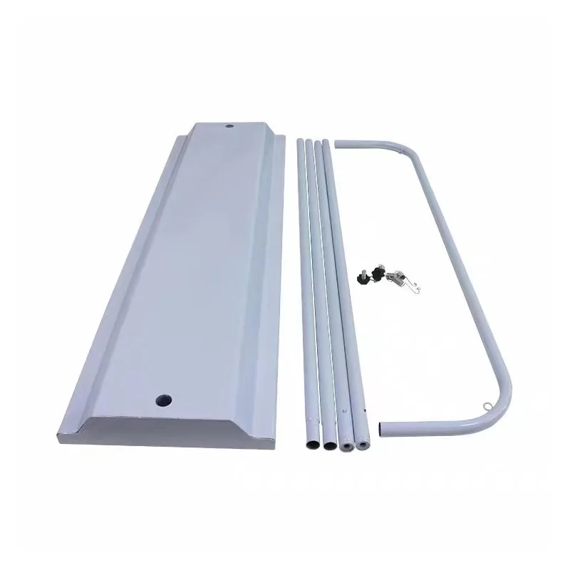 Custom Size Outdoor Hanging Picture Iron Frame Advertising Promotion Display Door Shape Banner Stand