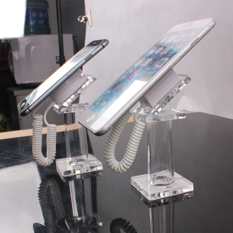Newly Durable Acrylic Cell Phone Security Holders Mobile Phone Anti-theft Display Stand for Retail Stores