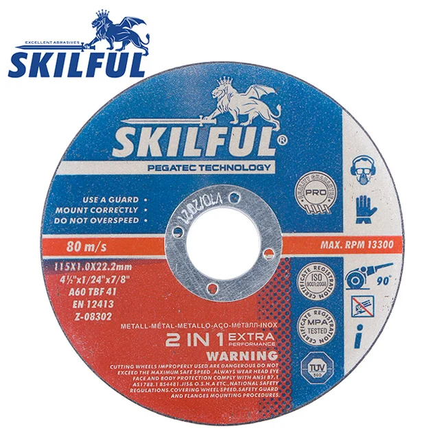 Skilful режущее колесо для металла 115 мм абразивное нержавеющей стали