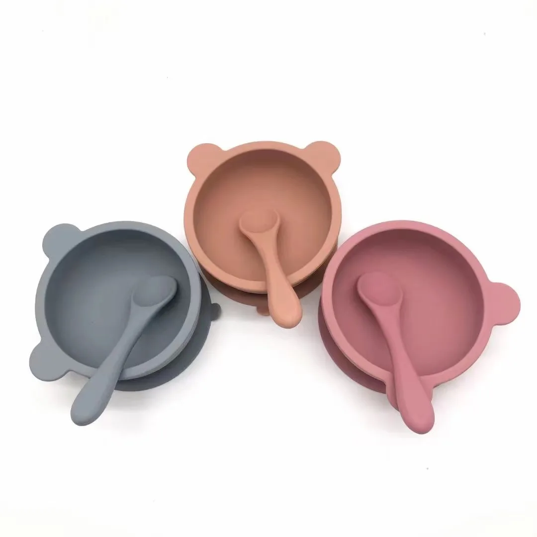Wholesale Safety Baby Teethers And Solid Plain Colors Soft Silicone Baby Bibs Easy To Clean And Waterproof Sets