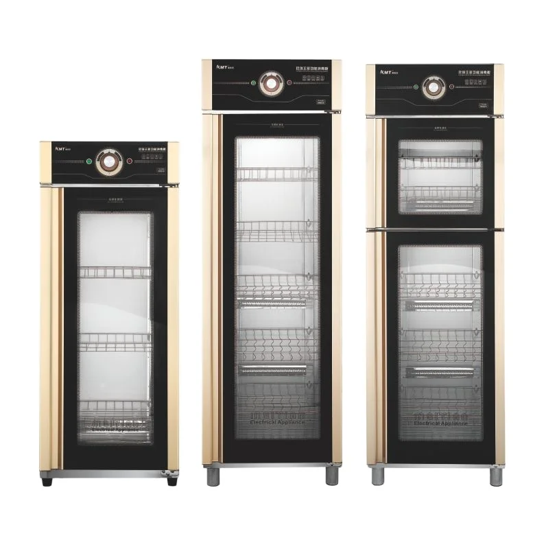 Энергосберегающий шкаф из нержавеющей стали с полностью закаленным стеклом для дезинфекции кухонной утвари