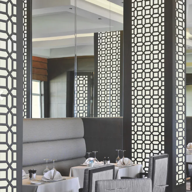 Laser cut metal patterns outdoor privacy screens designs decorative wall art panel