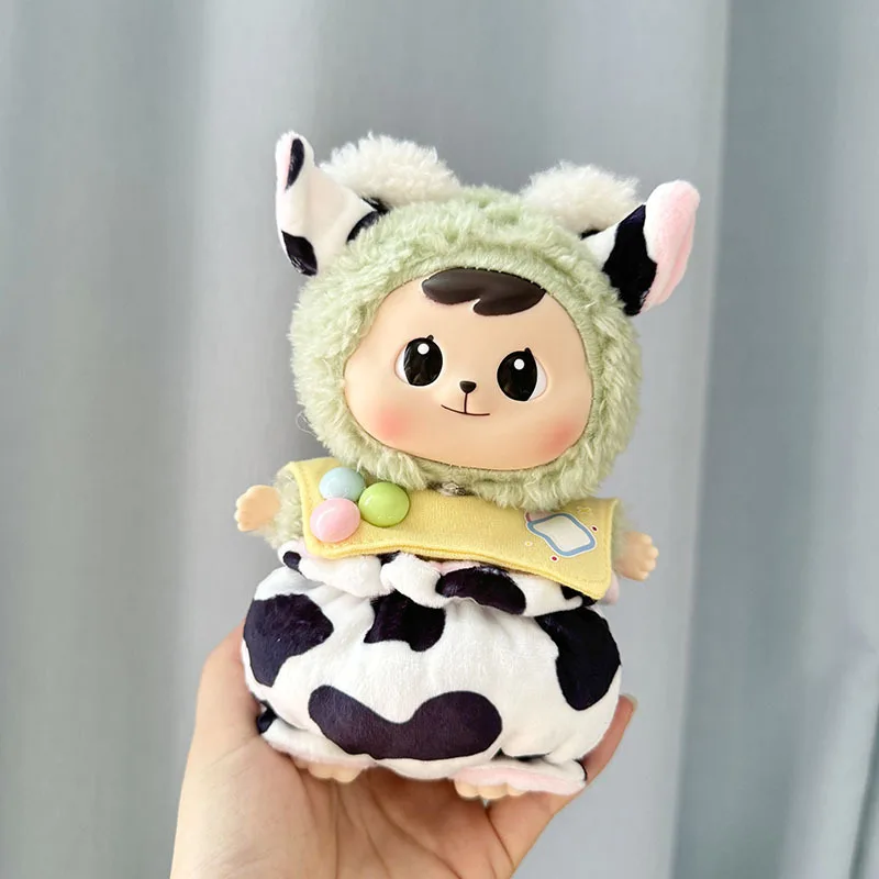 Only clothing Hot Selling Bao ao Series Plush Blind Box Hug Doll Baby Clothes Little Cow Bread Pants Set