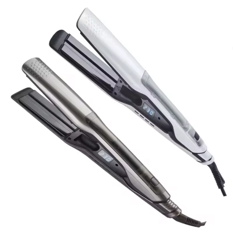 Professional Steam PTC Styler Flat Iron Steam Hair Straightener Machine steam hair curling iron