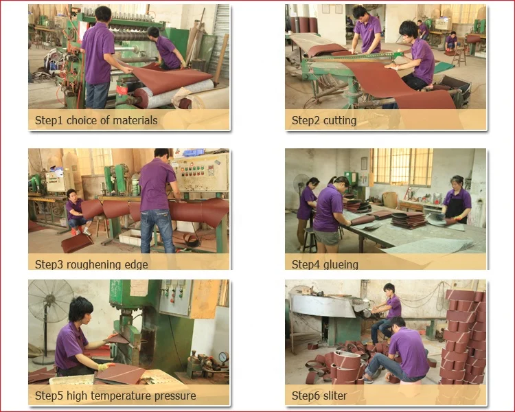 30x533mm Calcined A/O Abrasive Dry Grinding Belts For Glass Edge