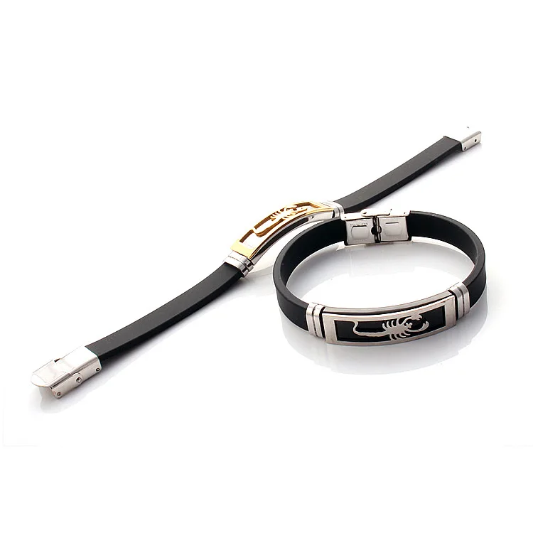 Cheap Scorpion design women gold bracelet women silver bangle stainless steel leather bracelets