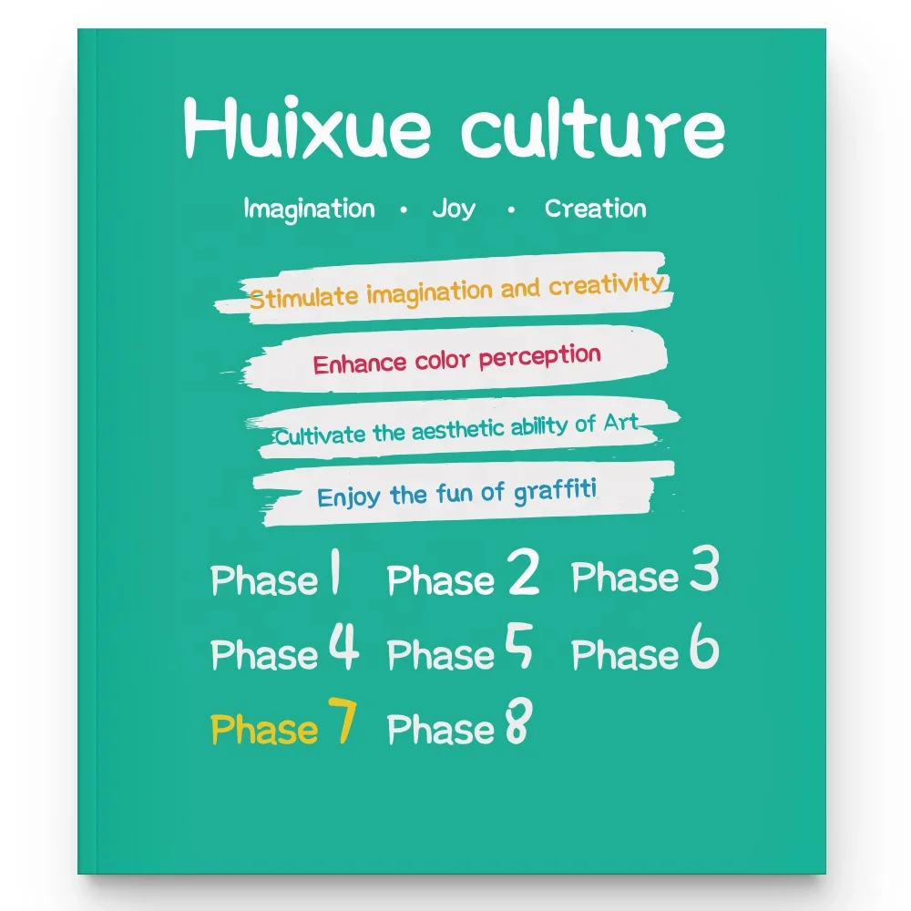 
Doodle Book Color Painting Drawing Coloring Graffiti Hot Sales Popular Early Education Phase 7 Children Art Paper Soft Cover 