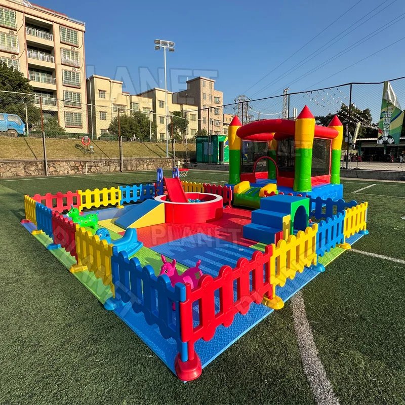 Hot Sale Luxury Foam Soft Play Set Equipment White Inflatable Bounce House Indoor Playground Toddlers Soft Play