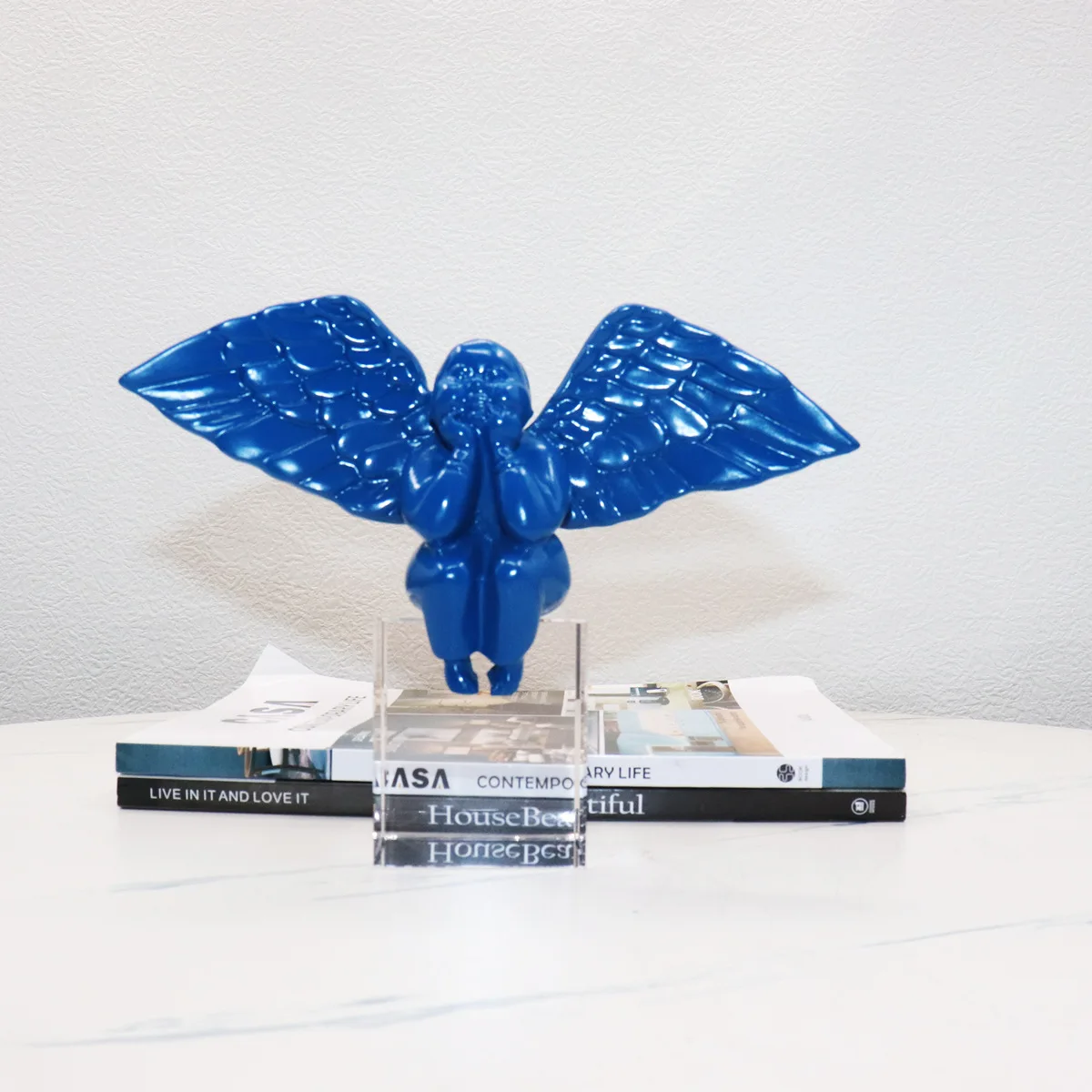 Заводская цена смолы ангел орнамент простой персонаж скульптура для домашнего декора