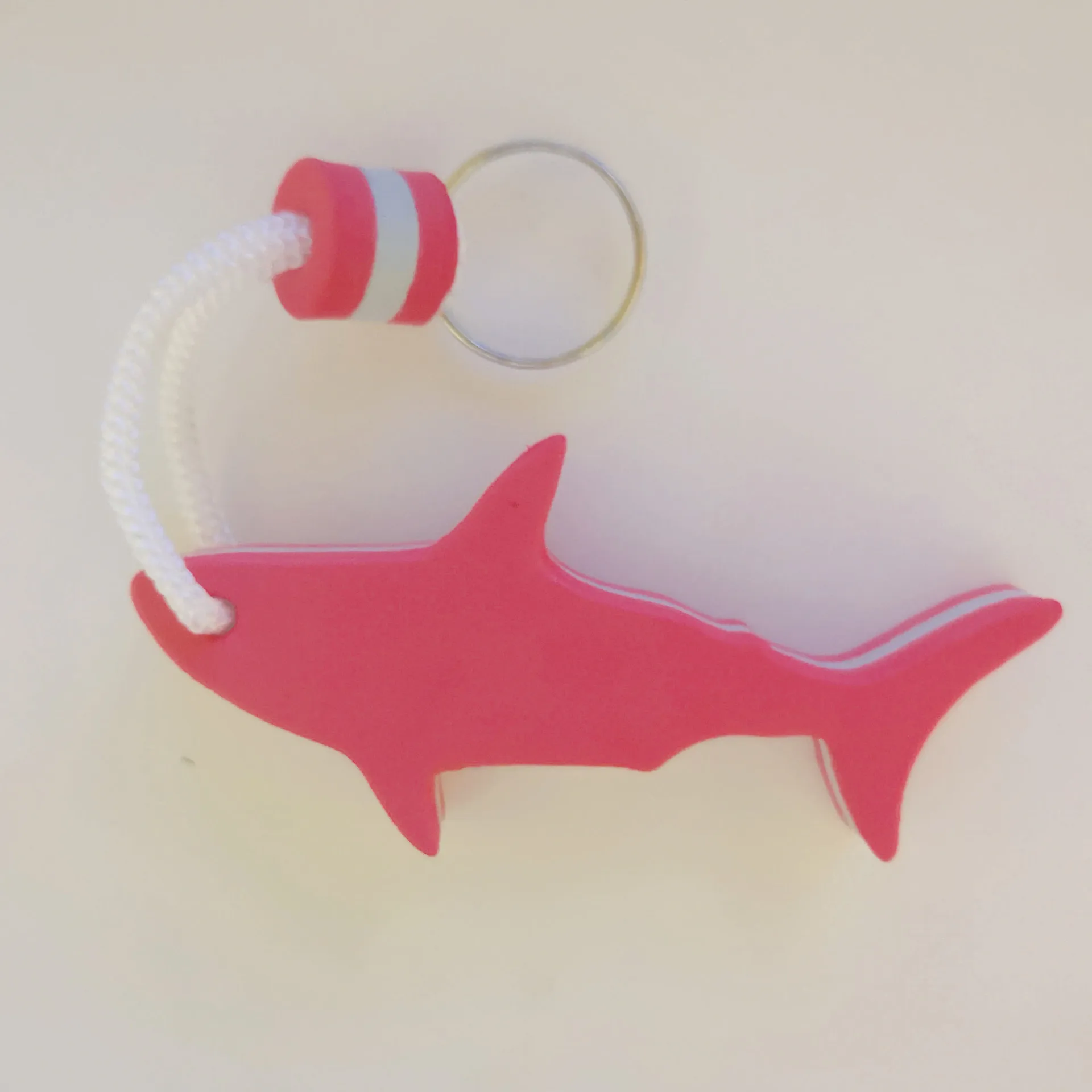 Wholesale Creative Shark Keychain Pu Buoy Keychain Float Creative Promotional Gift Rubber Shark Keychain Toy