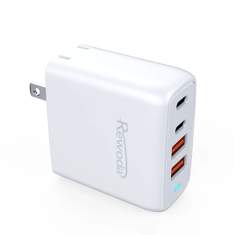 Manufacturer Universal GaN 65w mutil pd fast Charger 4 Port Usb Mobile Phone Chargers EU UK portable PD 3.0 mobile phone charger