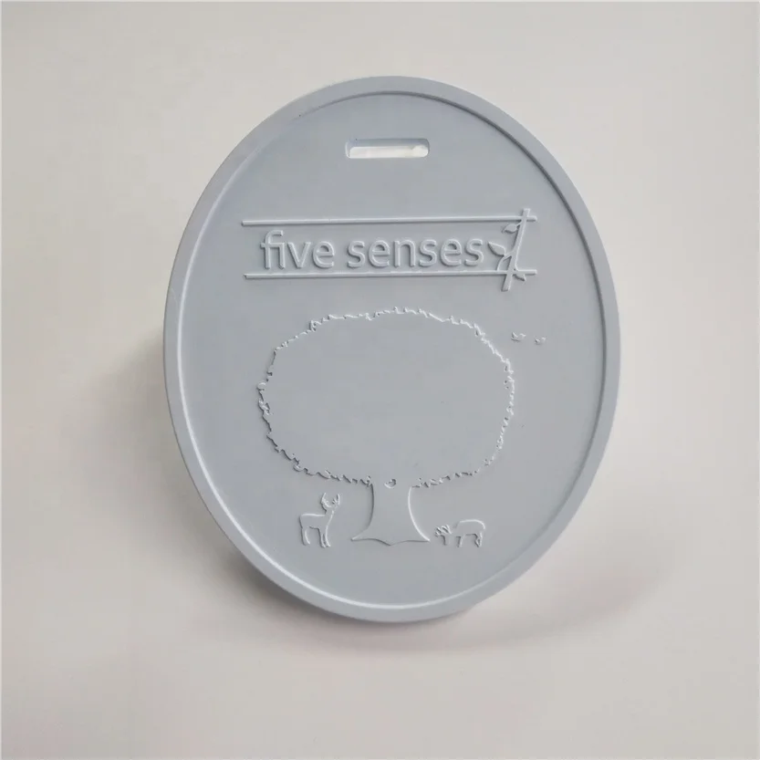 Customized logo relief colorful gypsum scented ceramic stone for aroma diffuser