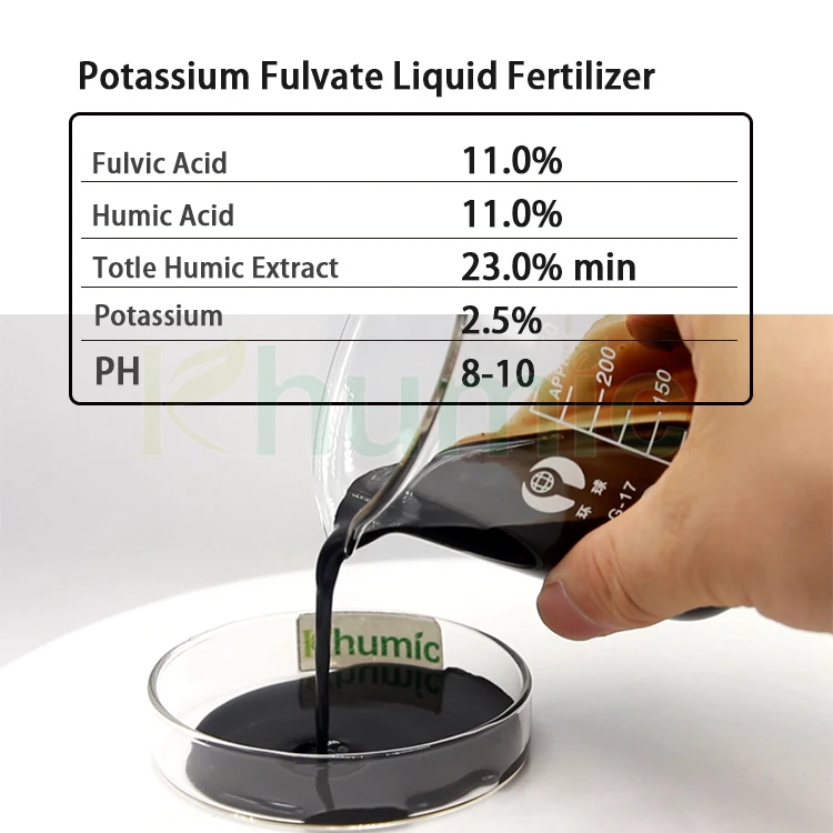 potassium humate acid for agriculture increase water retenion capacity liquid npk fertilizer