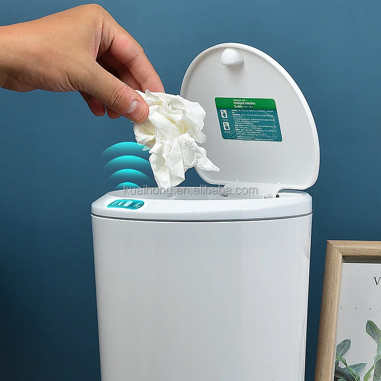 Wholesale Creative 3L Sensor Dustbin Automatic Plastic Smart Trash Bin Small Waste Bins For Kitchen Bedroom Bathroom