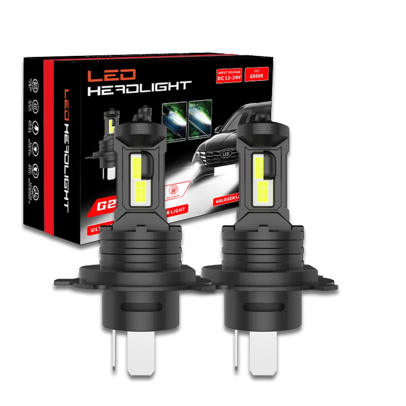 led h4 cheapest led bulb for car all in one fanless led headlight 12V 6500k 4000LM oem bulb H7 led auto light system