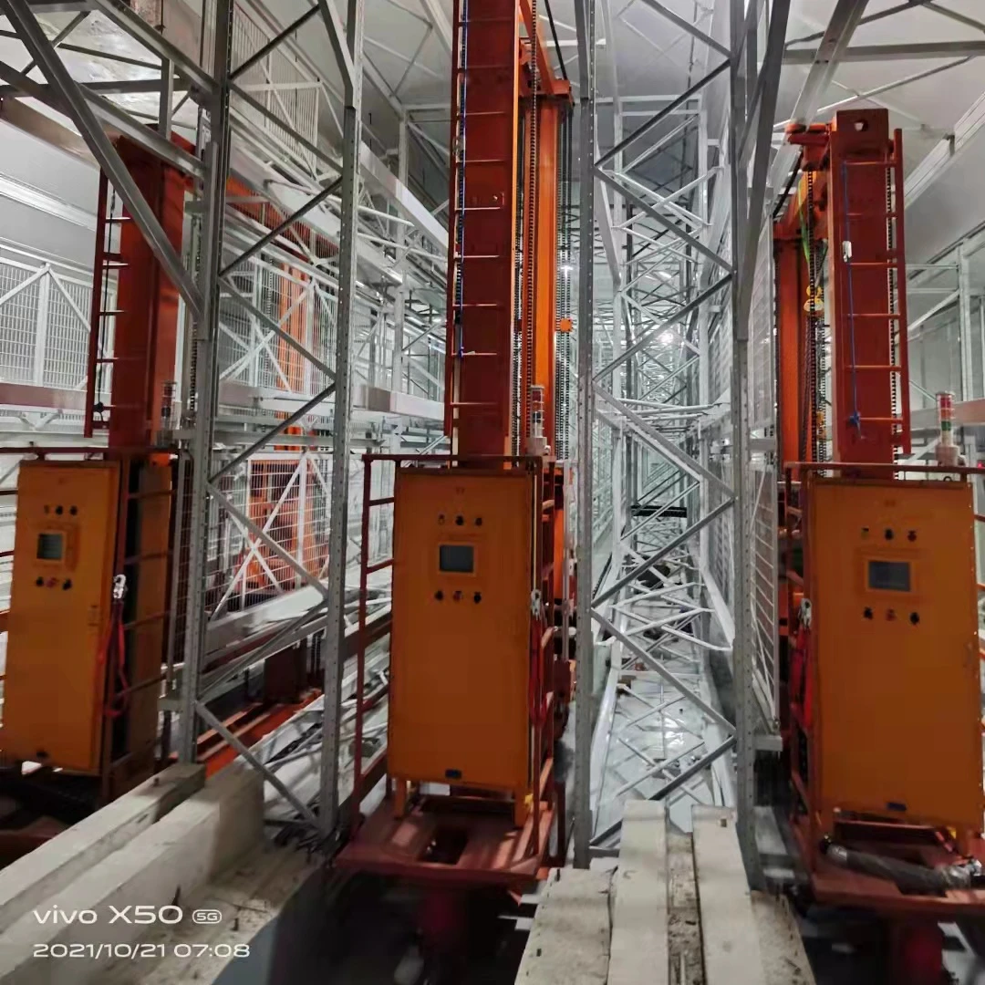 Heavy Duty AS/RS Single Cycles with double deep Stacker Cranes for Pallets