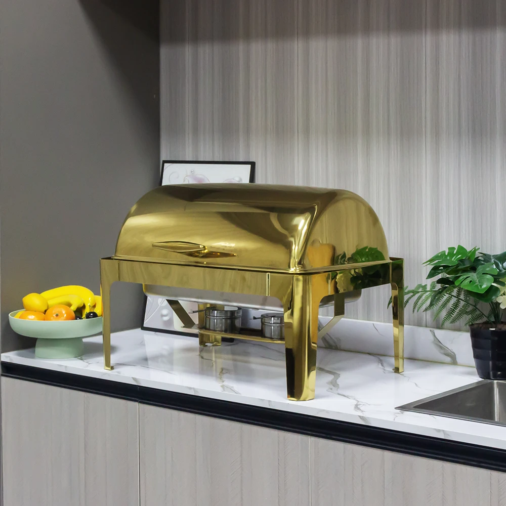 Stainless Steel Buffet Stove Catering Buffet Food Warmer Restaurant Catering Chaffing Dish Restaurant Food Steamer
