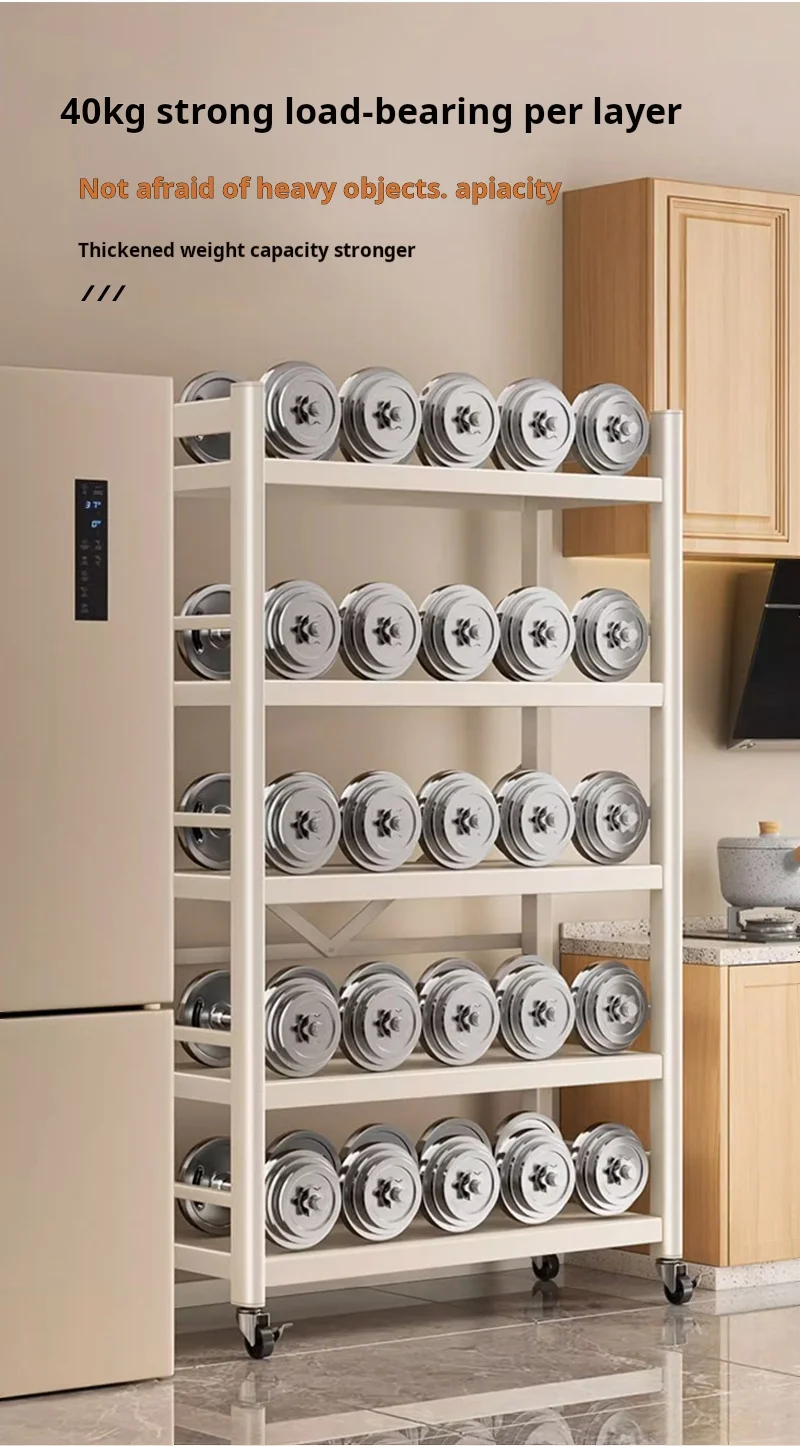 High Quality Strong Load Bearing Removable Kitchen Stackable Shelf Storage Cabinet
