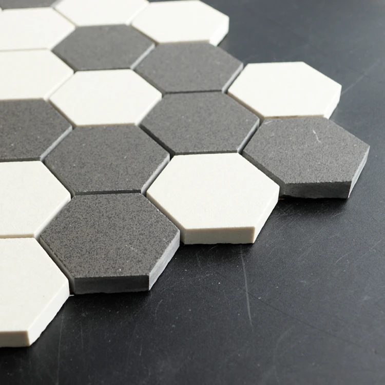 Chinese Foshan Manufacturer 30 X cm Non slip Matte Hexagon Porcelain Mosaic Floor and Wall